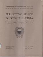 Bullettino senese di storia patria anno XXX 1923 fasc I
