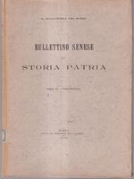Bullettino senese di storia patria anno IX 1902 fasc II