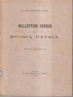 Bullettino senese di storia patria anno VIII 1901 fasc III