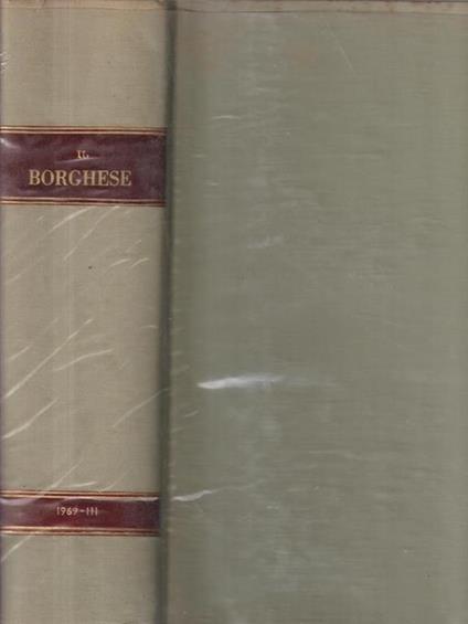 IL borghese 1969 III - copertina
