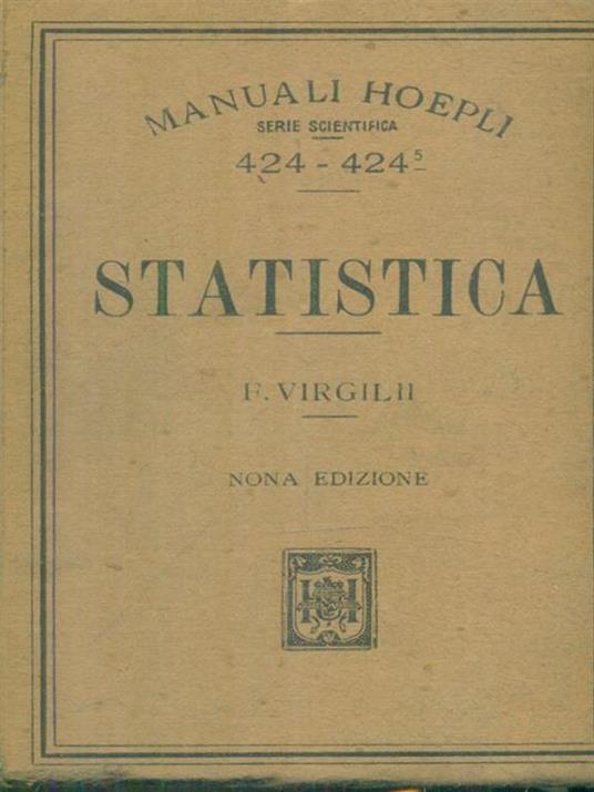 Statistica - Filippo Virgilii - copertina