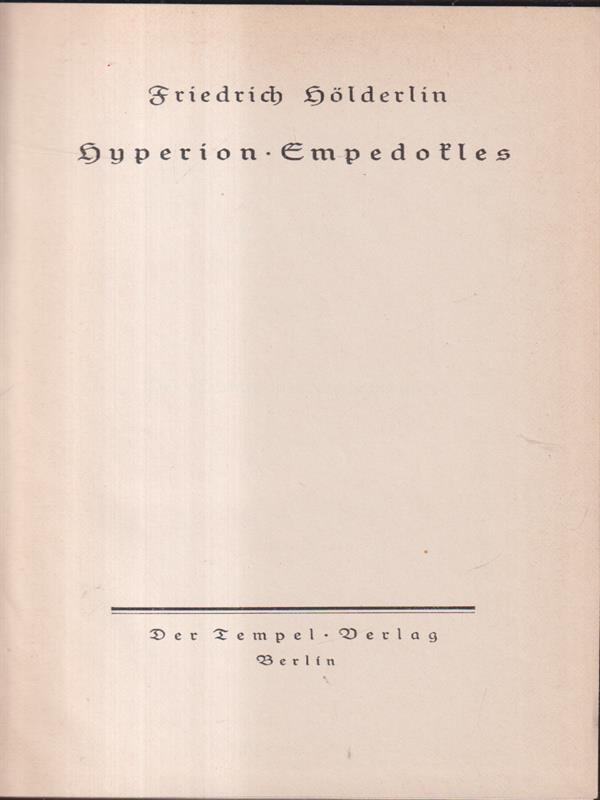 Hyperion - Empedokles