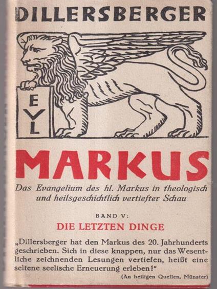 Markus band V - J. Dillersberger - copertina