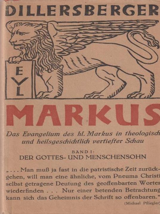Markus band I - J. Dillersberger - copertina