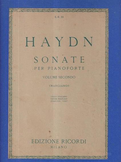 Haydn Sonate per pianoforte vol. 2 - copertina