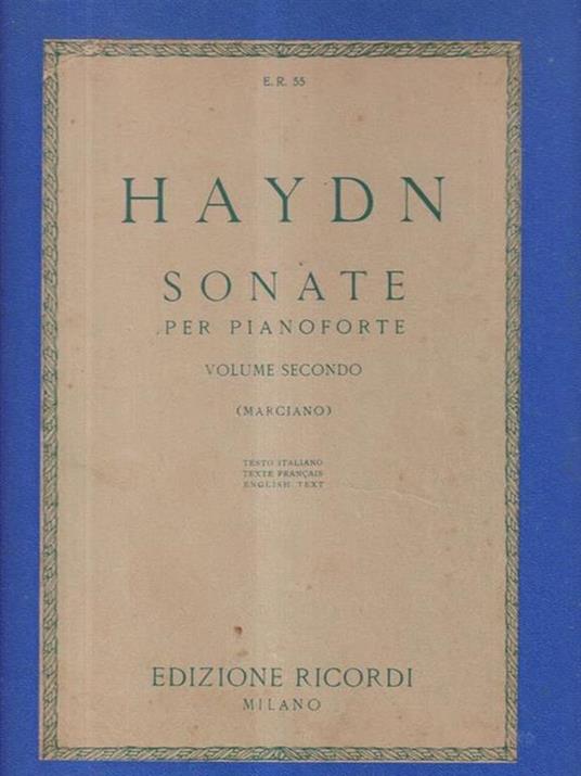 Haydn Sonate per pianoforte vol. 2 - copertina