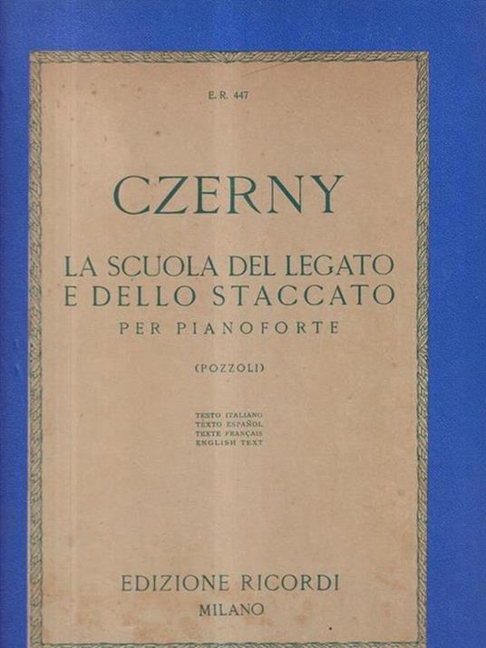 Czerny. La scuola del legato e dello staccato - copertina