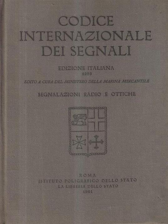 Codice internazionale dei segnali - copertina