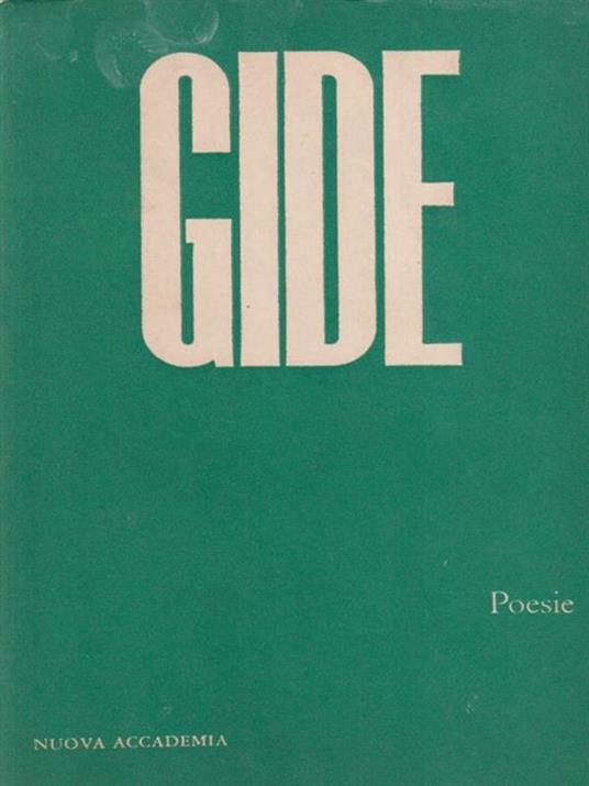 Andrè Gide Poesie - Vito Carofiglio - copertina