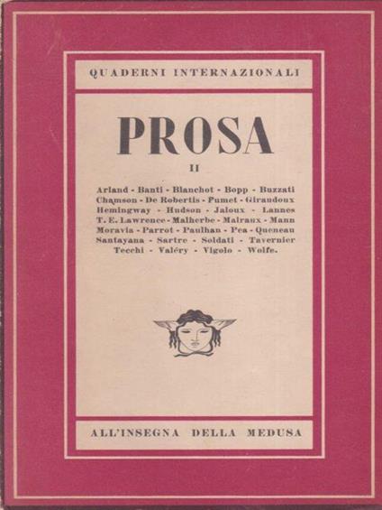 Prosa II - copertina