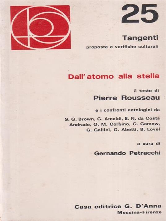 Dall'atomo alla stella - Pierre Rousseau - copertina