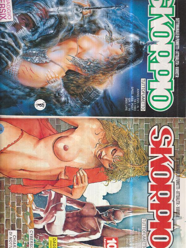 Skorpio Tuttofumetto. Anno XVII (1993) n. 1-2-30-31-dal 45 al 51-53