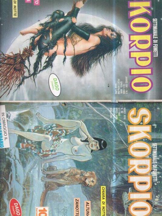 Skorpio Tuttofumetto. ANNATA COMPLETA. Anno XIX (1995) N. dal 1 al 52 - copertina