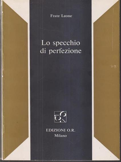 Lo specchio di perfezione - Frate Leone - copertina