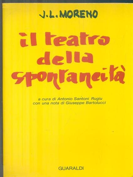 Il teatro della spontaneità - Jacob L. Moreno - copertina