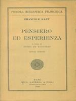 Pensiero ed esperienza