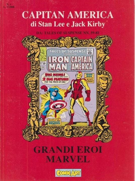 Grandi Eroi Marvel: Capitan America I - Lee - copertina