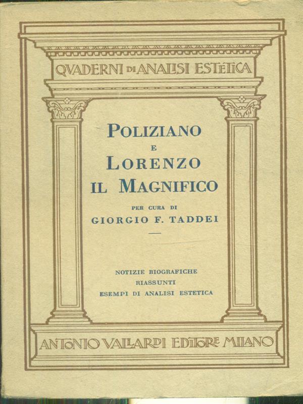 Poliziano e Lorenzo il Magnifico