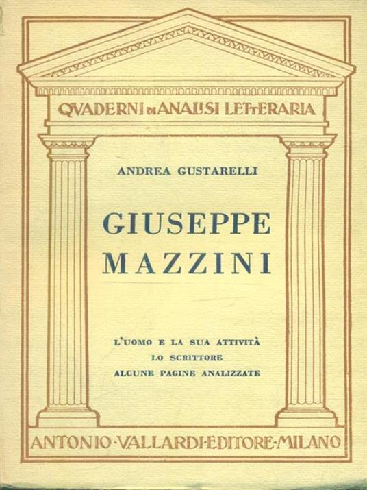 Giuseppe Mazzini - Andrea Gustarelli - copertina