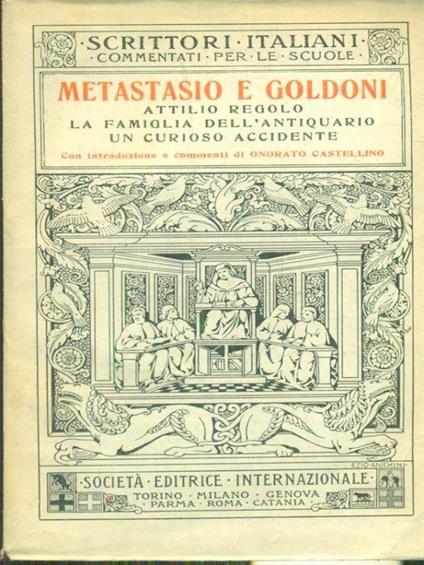 Metastasio e Goldoni - Attilio Regolo Scarsella - copertina