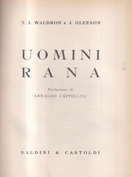 Uomini Rana - T.J. Aldron - copertina