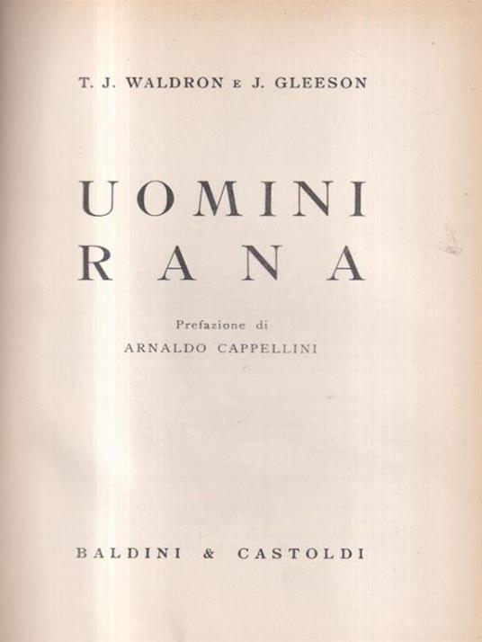 Uomini Rana - T.J. Aldron - copertina