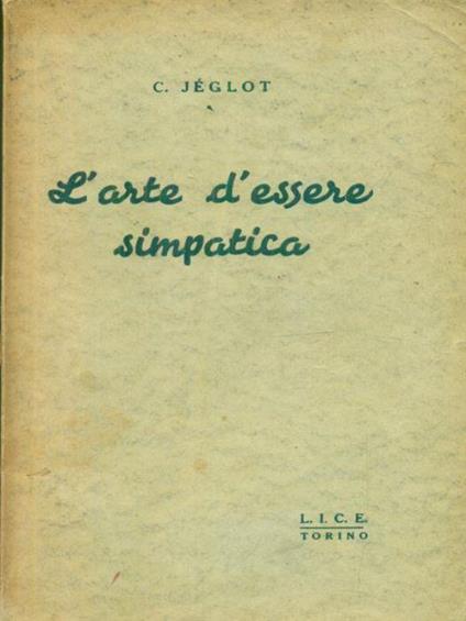 l' arte di essere simpatica - C. Jeglot - copertina