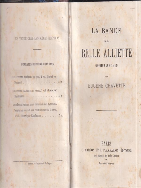 La bande de la Belle Alliette