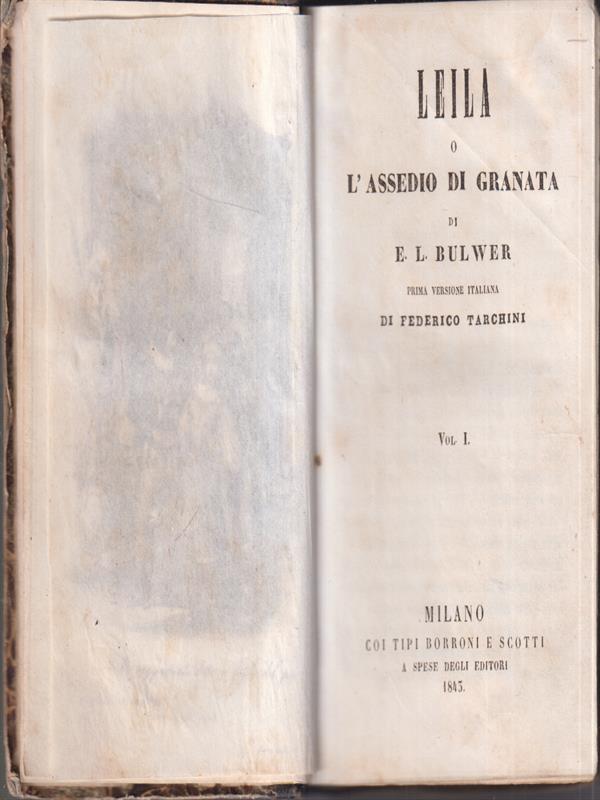 Leila o l'assedio di Granata