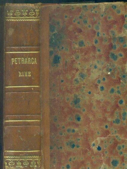 Le rime - Francesco Petrarca - copertina