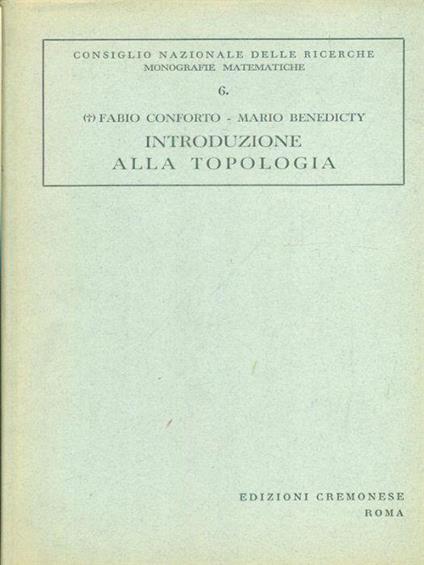 Introduzione alla topologia - Fabio Conforti - copertina