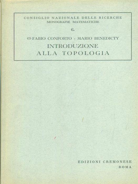 Introduzione alla topologia - Fabio Conforti - copertina