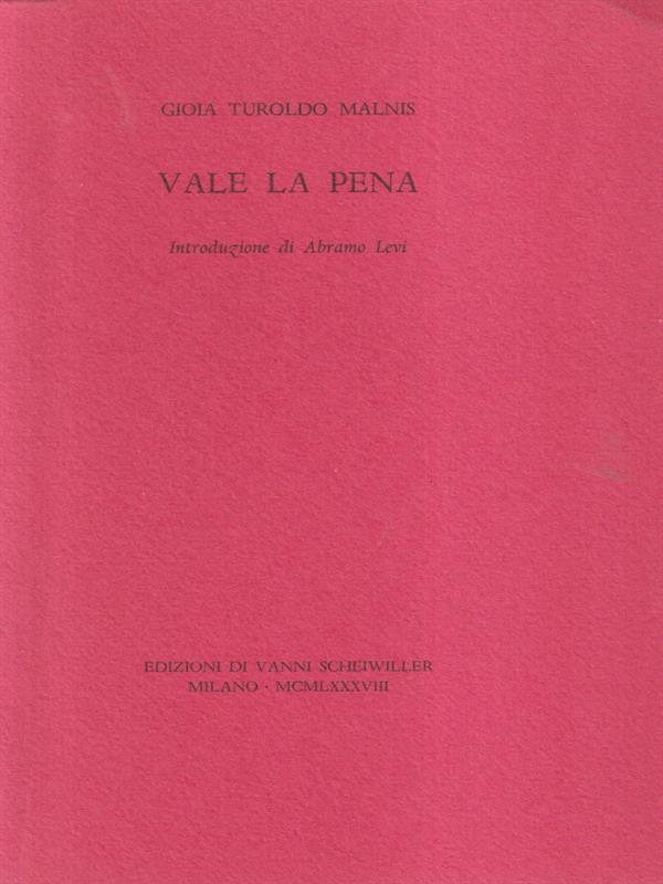 Vale la pena - Dedica autrice