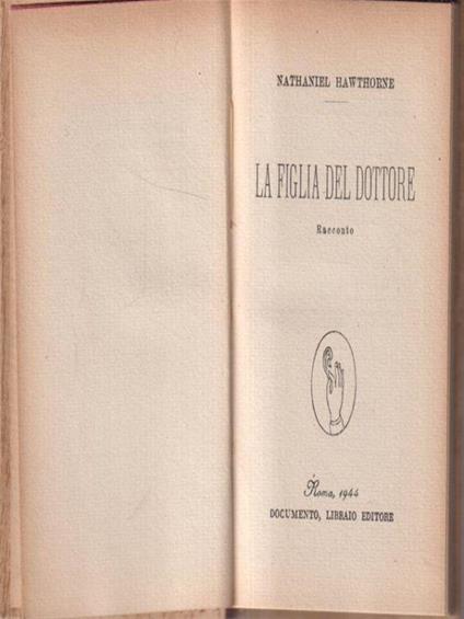 La figlia del dottore - Nathaniel Hawthorne - copertina