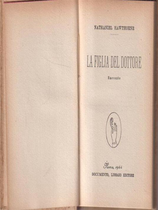 La figlia del dottore - Nathaniel Hawthorne - copertina