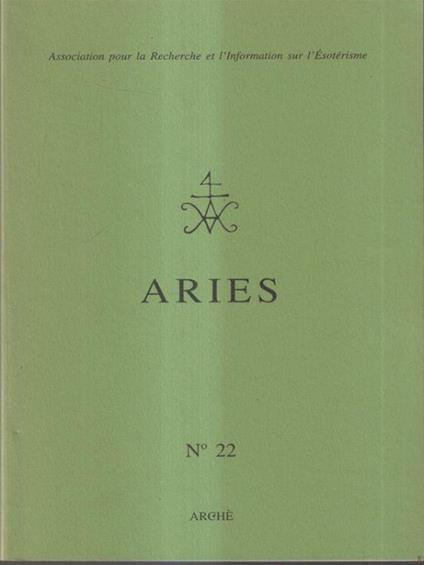 Aries n.22 - copertina