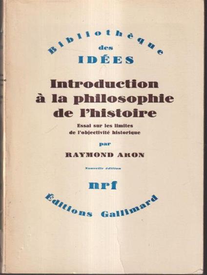 Introduction a la philosophie de l'histoire - Raymond Aron - copertina