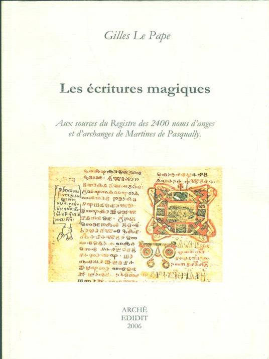 Les ecritures magiques - Gilles Le Pape - copertina