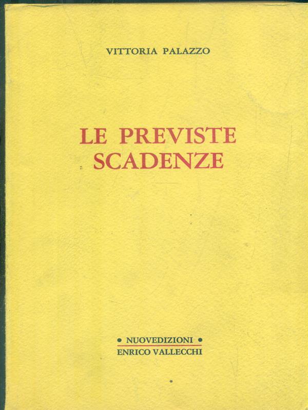 Le previste scadenze