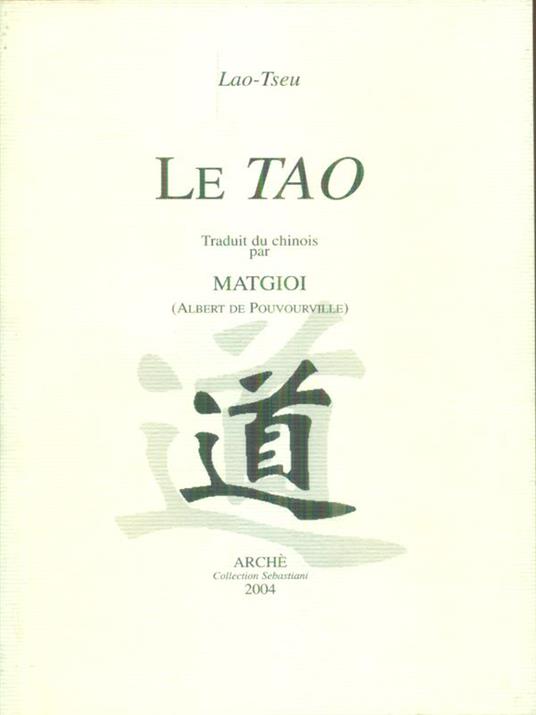 Le  Tao - Matgioi - copertina
