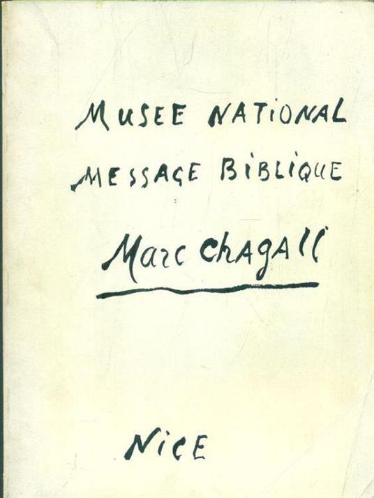 National Museum Message Biblique Marc Chagall - copertina