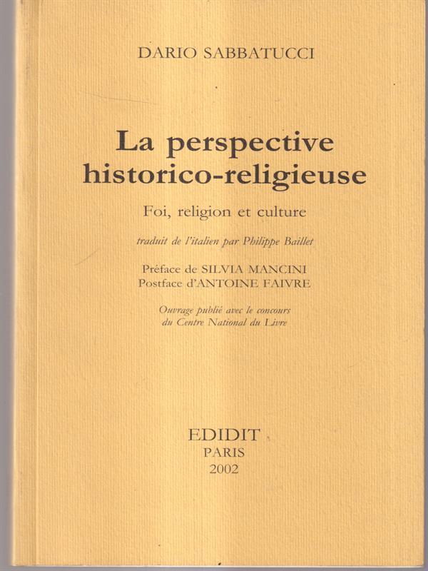 La perspective historico-religieuse