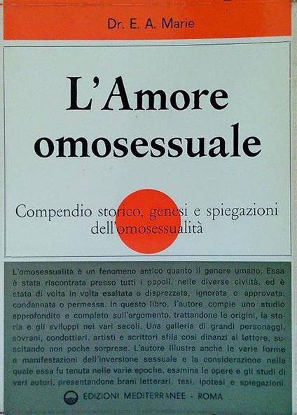 L' Amore omosessuale - E. A. Mario - copertina