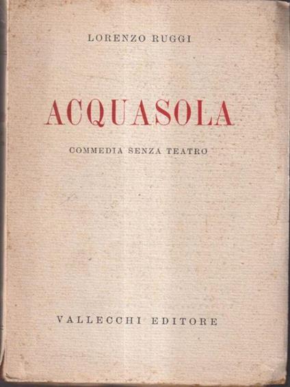 Acquasola - Lorenzo Ruggi - copertina