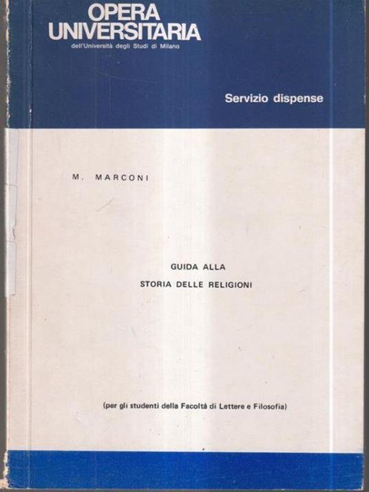 Guida alla storia delle religioni - M. Cristina Marconi - copertina