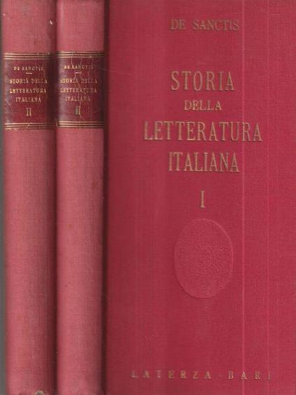 Storia della letteratura italiana 2vv - De Sanctis - copertina