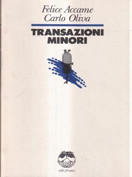 Transazioni minori - Franco Accame - copertina