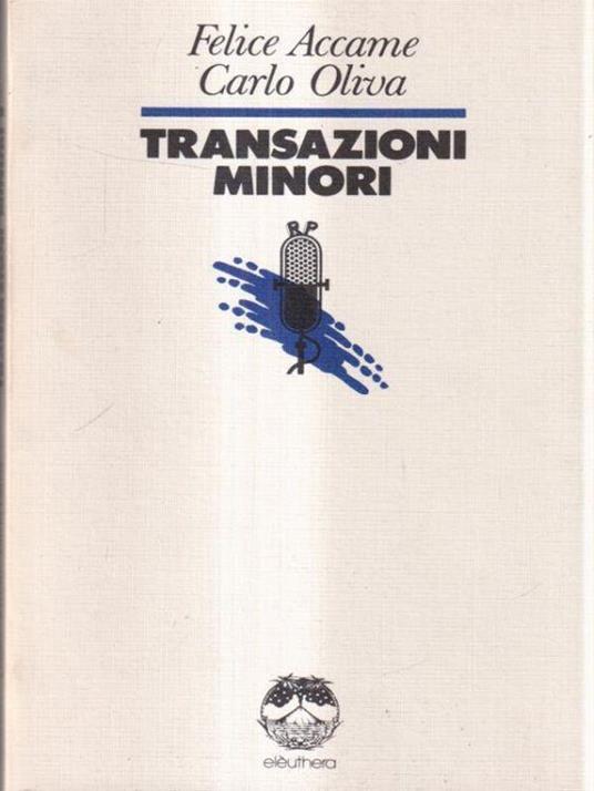 Transazioni minori - Franco Accame - copertina