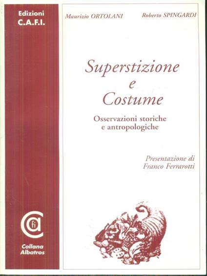 Superstizione e costume - M. Ortolani - copertina