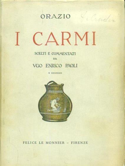 I carmi - Q. Flacco Orazio - copertina